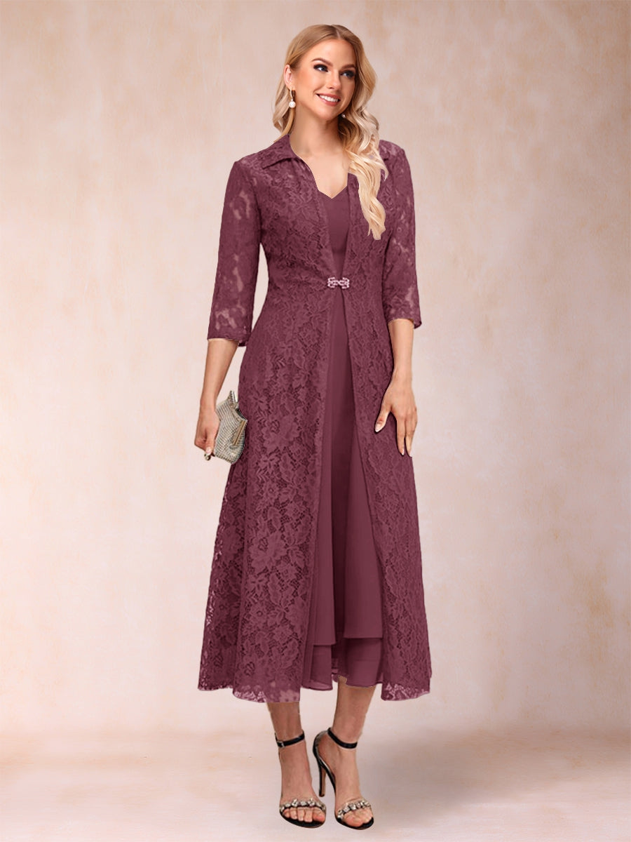 Jacquetta Dove Plum back view mother of the bride dress