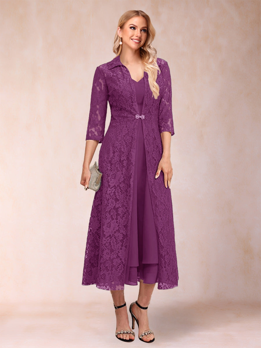 Jacquetta Dove Orchid front view mother of the bride dress