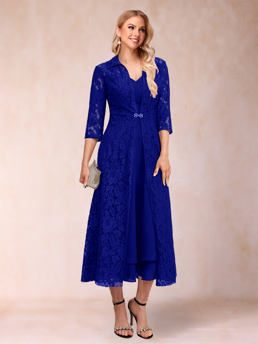 Delphine Royal Blue side view wedding guest dress