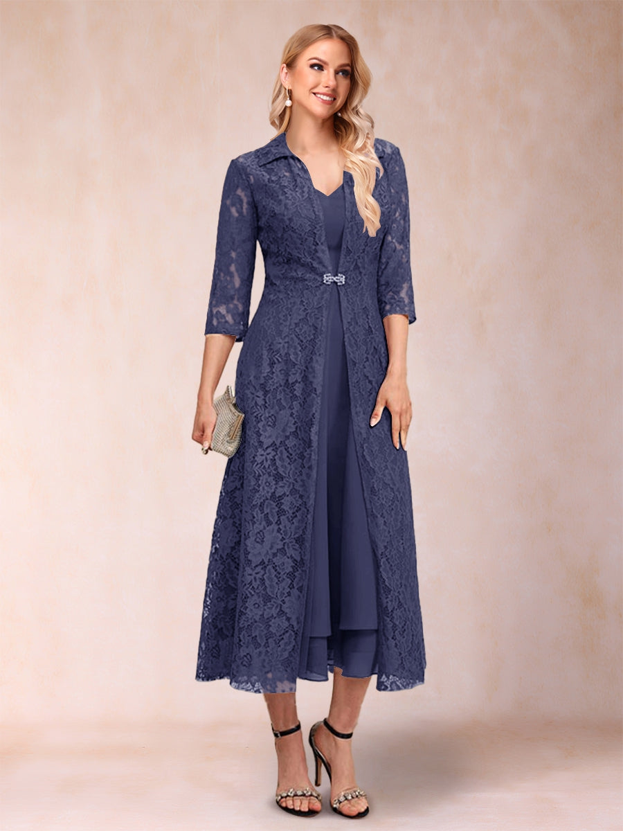 Jacquetta Dove Dusty Blue hem detail mother of the bride dress
