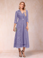 Delphine Wisteria back view wedding guest dress