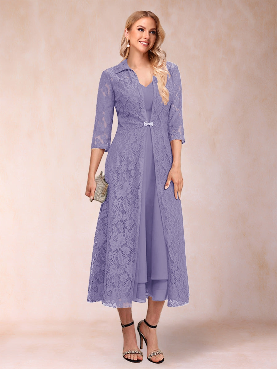 Jacquetta Dove Wisteria back view mother of the bride dress