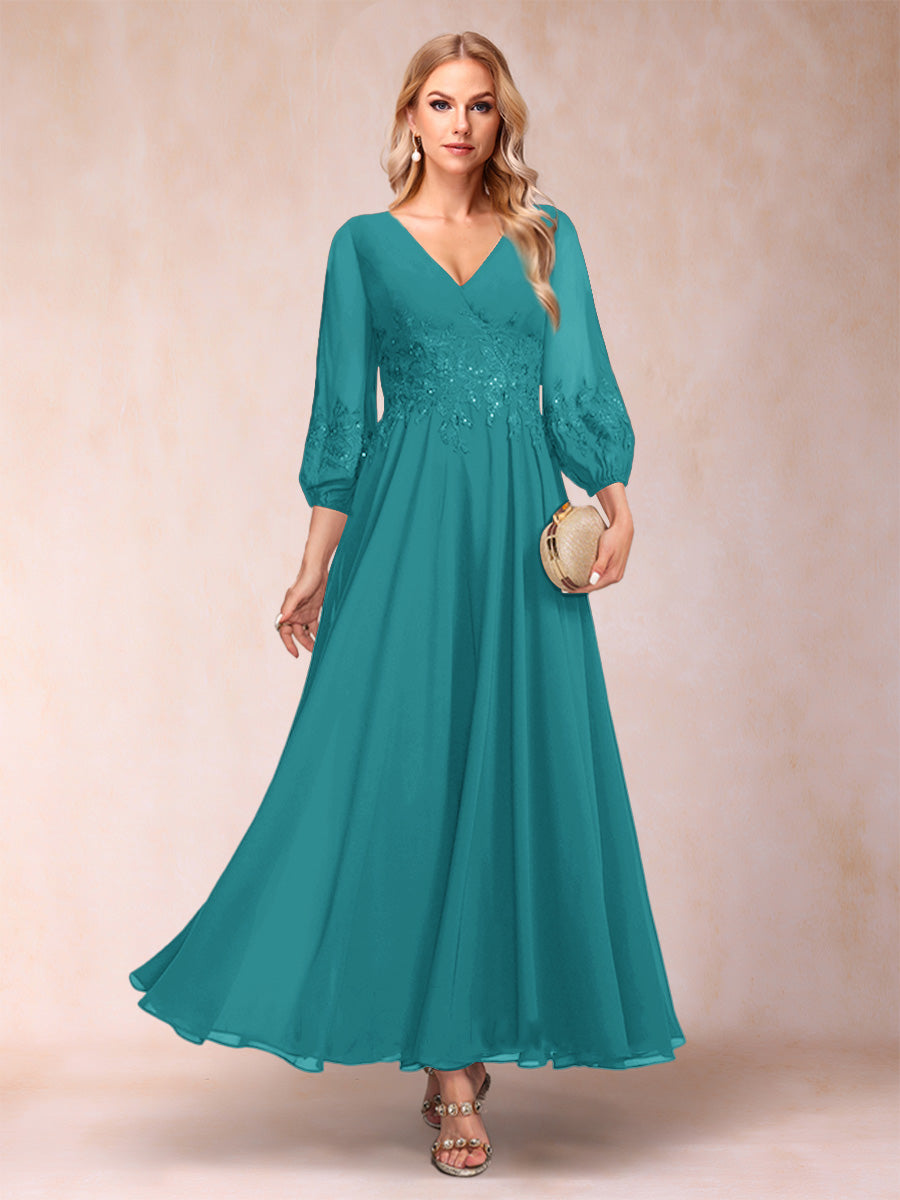 Ginevra Turquoise front view wedding guest dress