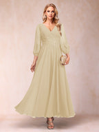 Ginevra Champagne front view wedding guest dress