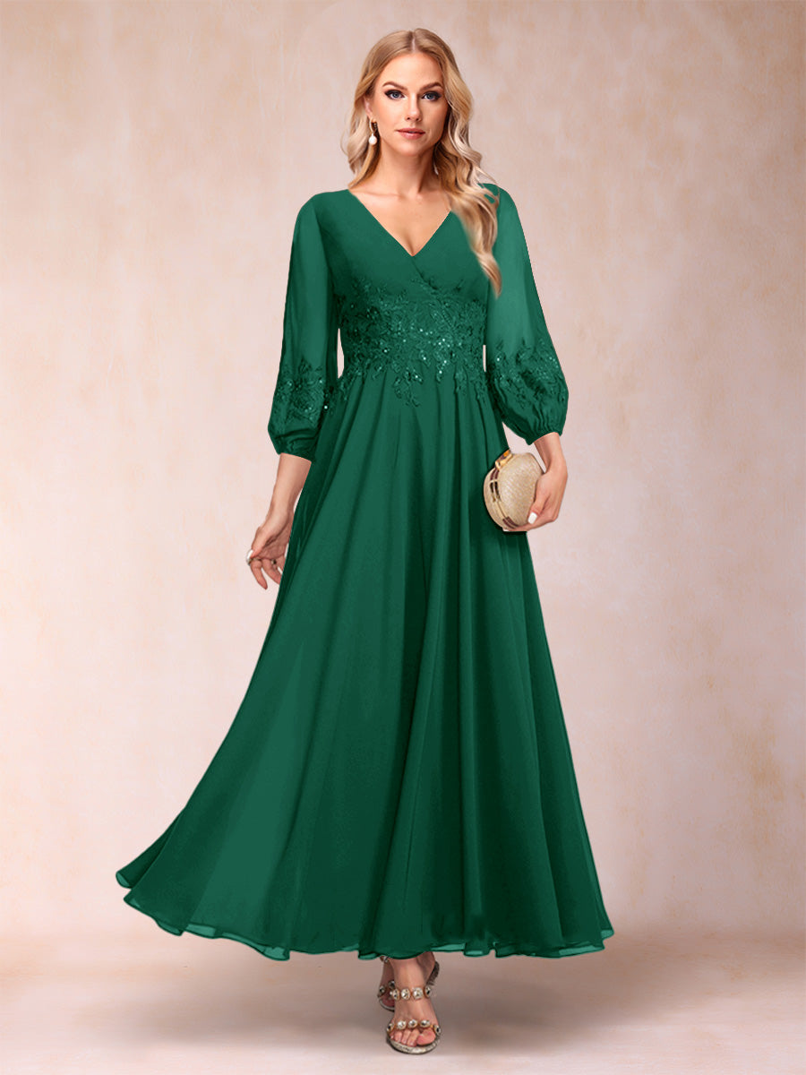 Ginevra Hunter Green front view wedding guest dress