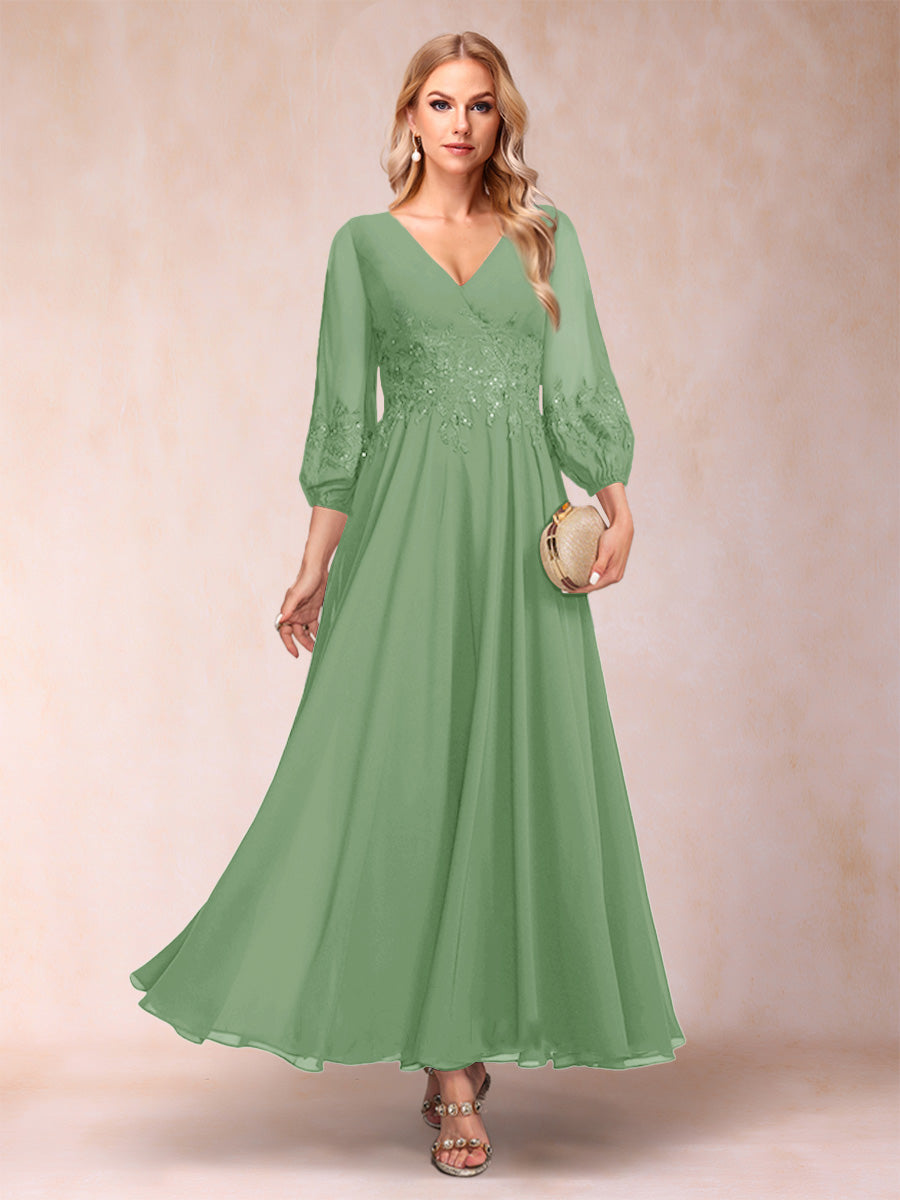 Ginevra Sage Green front view wedding guest dress