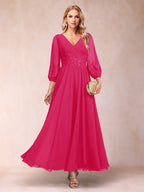 Ginevra Fuchsia back view wedding guest dress