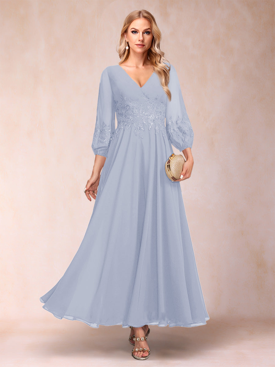 Nella Elise Lavender front view mother of the bride dress