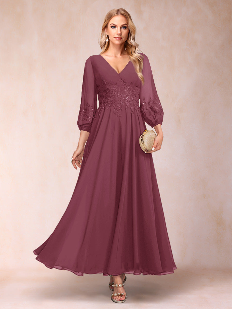 Ginevra Plum front view wedding guest dress