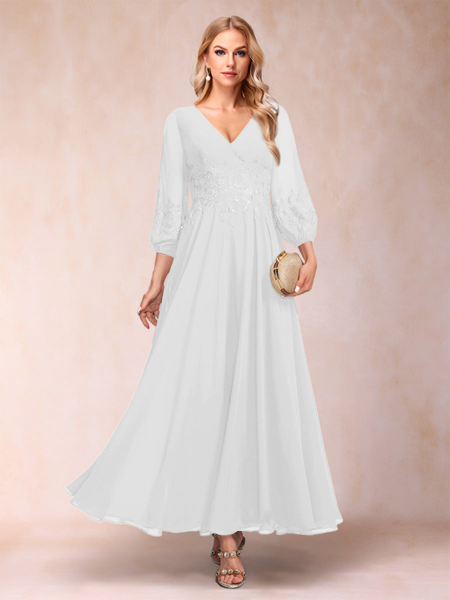 Nella Elise Ivory back view mother of the bride dress