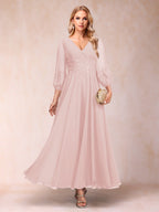 Nella Elise Pearl Pink back view mother of the bride dress