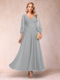 Ginevra Silver front view wedding guest dress