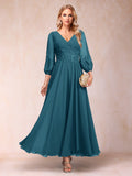Ginevra Teal front view wedding guest dress