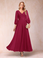 Ginevra Burgundy side view wedding guest dress
