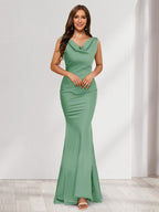 Briseis eucalyptus front view prom dress