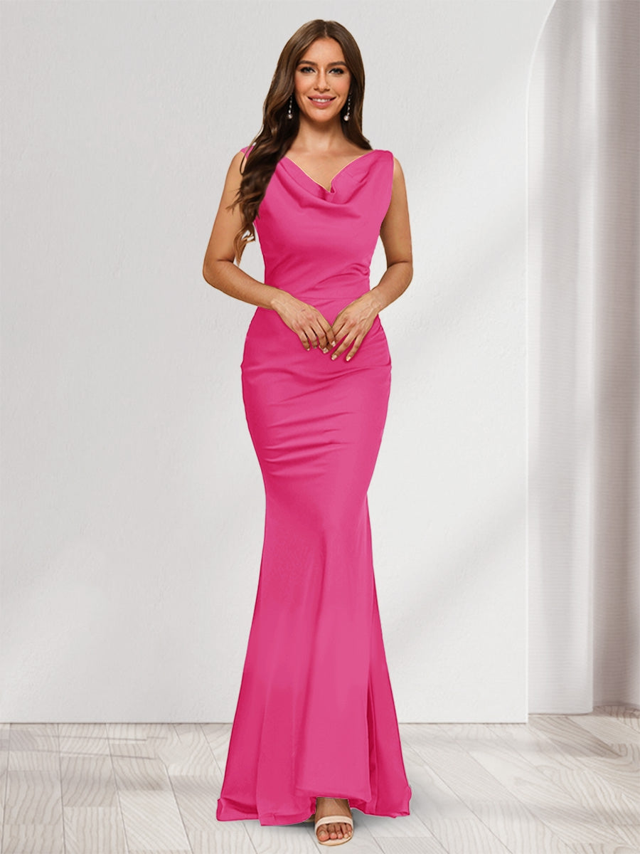 Briseis hot pink alternate front view 2 prom dress