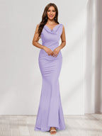 Briseis lilac front view prom dress