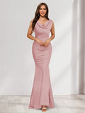 Briseis mauve front view prom dress
