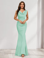 Briseis mint green front view prom dress