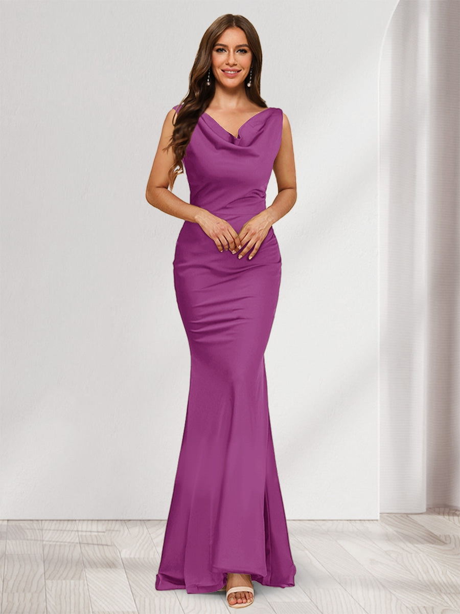 Briseis orchid front view prom dress