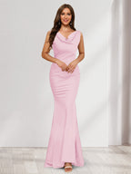 Briseis rose pink front view prom dress
