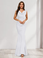 Briseis white front view prom dress