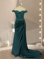 Averill navy blue bodice detail prom dress