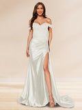Averill ivory front view prom dress
