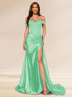 Averill pool blue alternate front view 2 prom dress