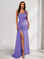 Rhoswen lilac front view prom dress