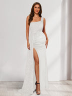 Rhoswen white front view prom dress