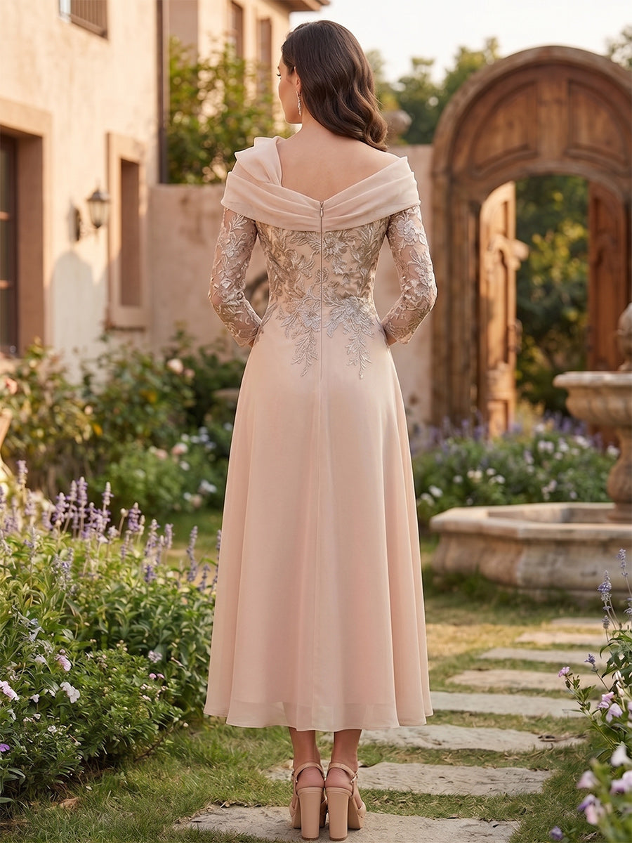 Ursula Rose Pink back view wedding guest dress