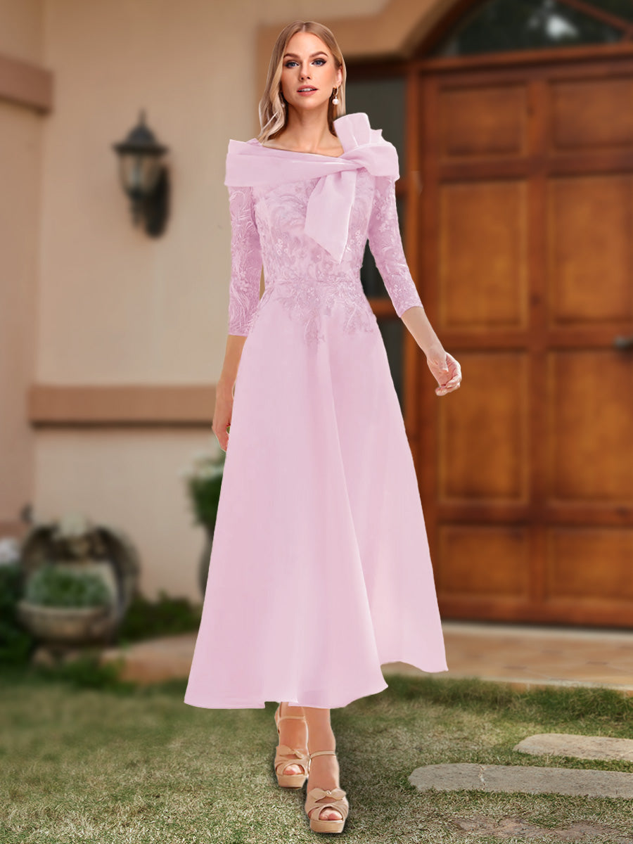 Ursula Rose Pink side view wedding guest dress
