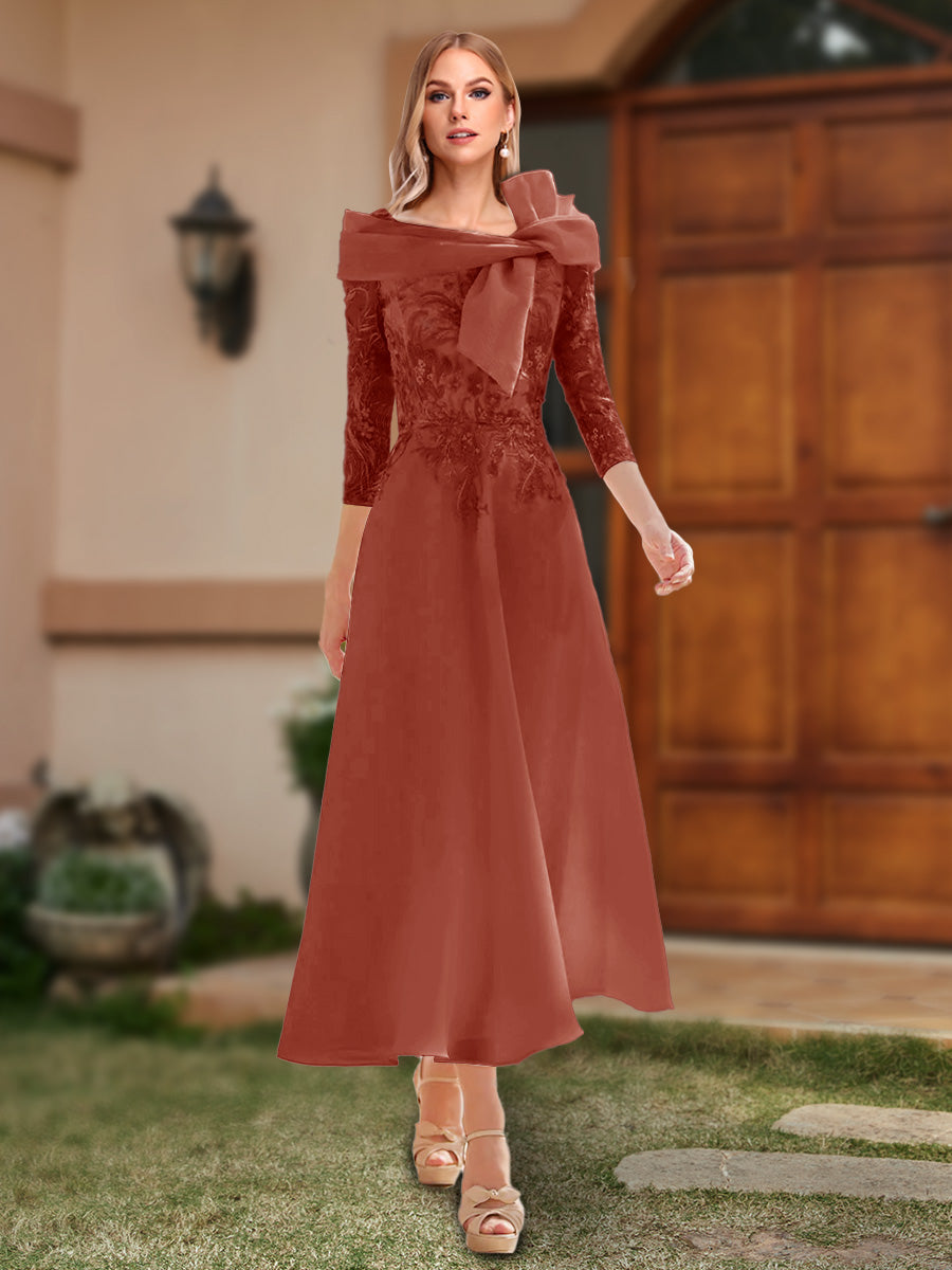 Ursula Rust front view wedding guest dress