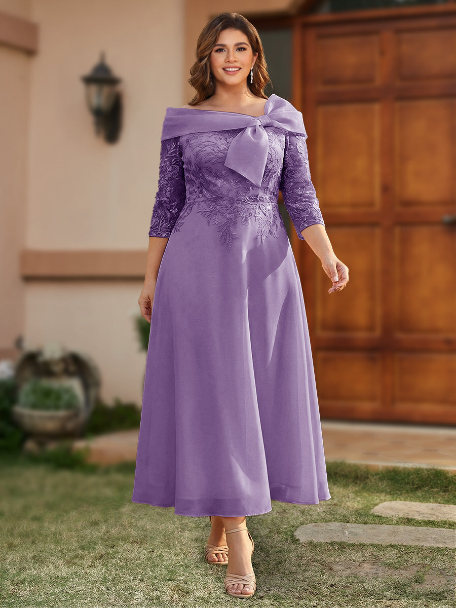 Daphne Claire Wisteria front view mother of the bride dress