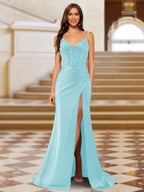 Quenby sky blue alternate front view 2 prom dress