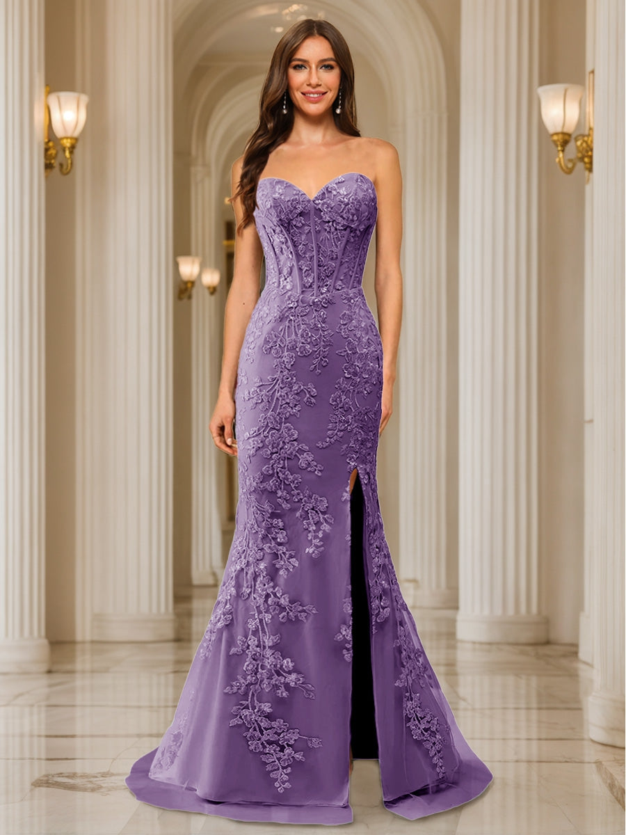 Phaedra wisteria front view prom dress