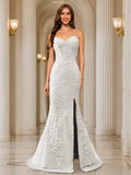 Phaedra ivory front view prom dress