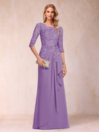 Desiree Mae Wisteria back view mother of the bride dress