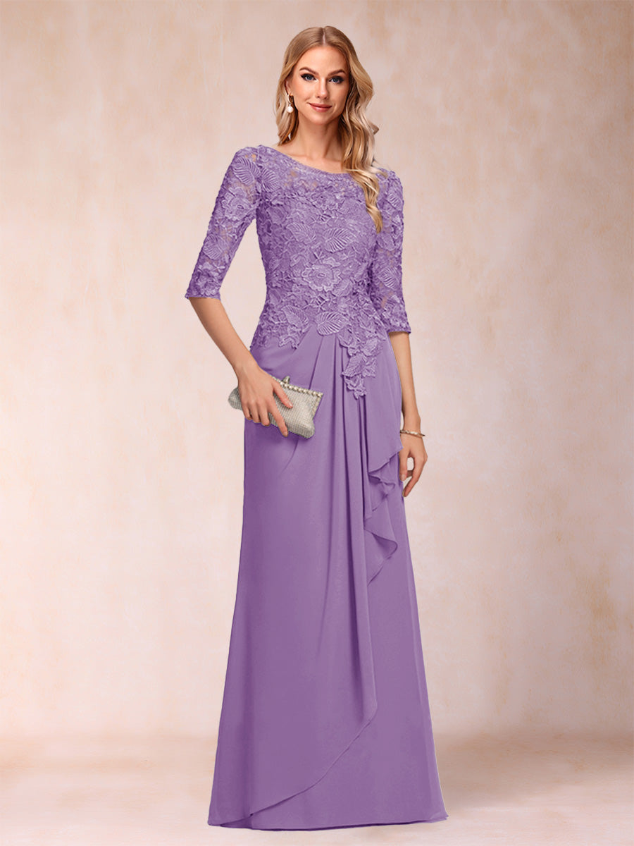 Desiree Mae Wisteria back view mother of the bride dress