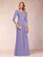 Desiree Mae Wisteria front view mother of the bride dress