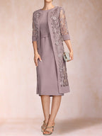 Delphine wisteria side view mother of the bride dress