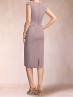 Delphine wisteria hem detail mother of the bride dress