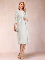 Delphine ivory front view mother of the bride dress