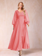Hilda Mae Coral back view mother of the bride dress