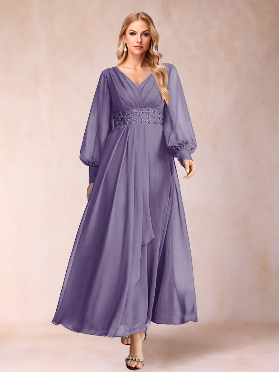 Hilda Mae Wisteria front view mother of the bride dress