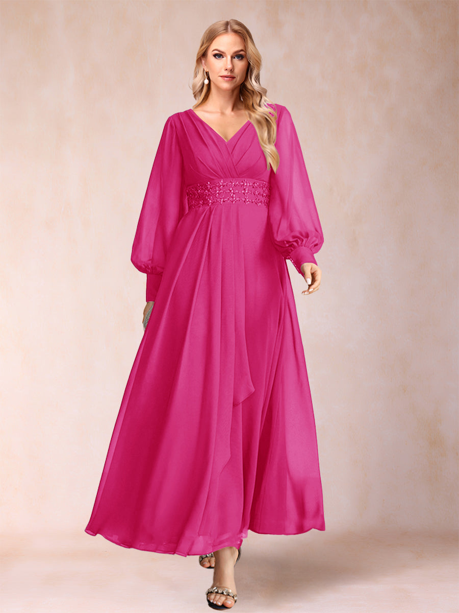 Hilda Mae Hot Pink front view mother of the bride dress