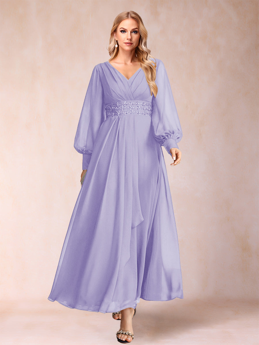 Hilda Mae Lilac back view mother of the bride dress