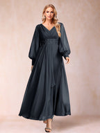Hilda Mae Navy Blue detail view 7 mother of the bride dress