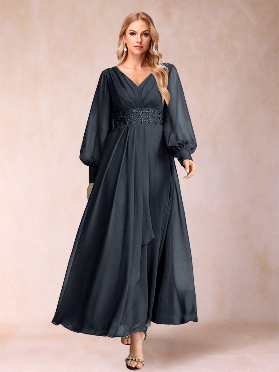 Hilda Mae Navy Blue detail view 7 mother of the bride dress
